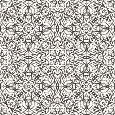 Seamless pattern with ethnic lace ornament N9