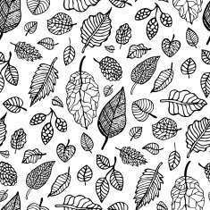 Leaves Seamless vector background N3