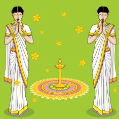 Indian Woman in welcome gesture