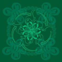 Abstract floral background in warm colours