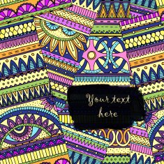 Background with ethnic geometric elements N2