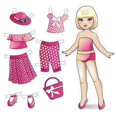 Paper doll Seasons collection