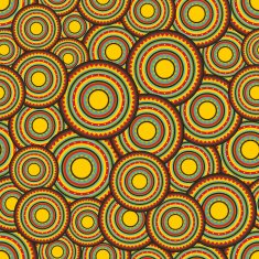 Seamless pattern with sun labels