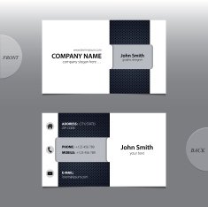 Vector abstract business card N13