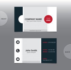 Vector abstract business cards N6