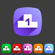 Flat icon chart