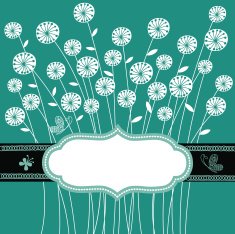 vector floral frame N8