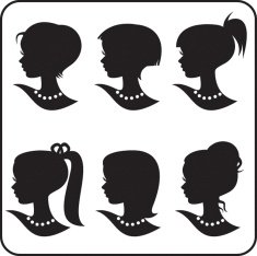Beauty woman silhouette
