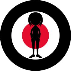 Mod Girl in Silhouette