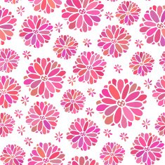 Seamless color decorative flower pattern N12