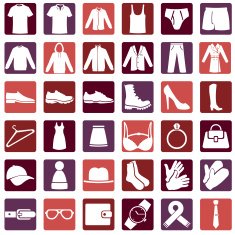 Vector Set of Wear Icons N4