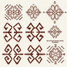Set of orient pattern elements