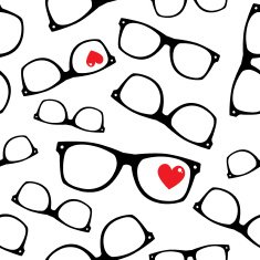 Hipster symbols Valentine's Day background N6