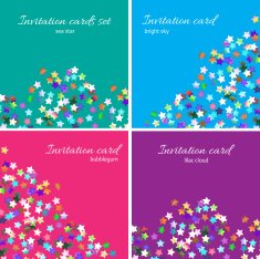 Party invitations set