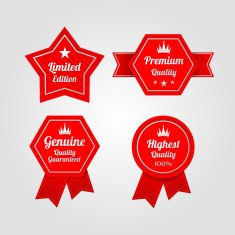 Vintage premium quality labels set N13