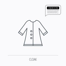 Cloak icon Protection jacket outerwear sign N11