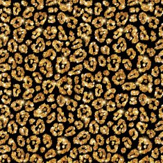Seamless gold leopard pattern Shining fashion wild background