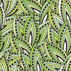 Seamless pattern with green leaves and blots N2