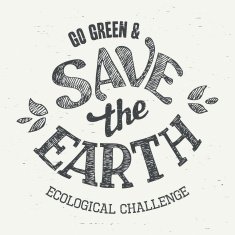 Save the Earth t-shirt eco design