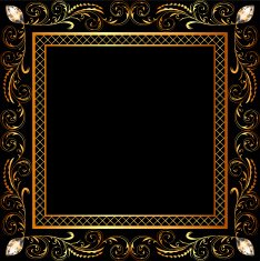 background frame ornaments and precious stones