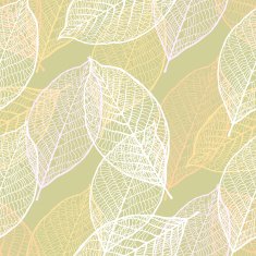 Seamless ornamental pattern with leaves N2
