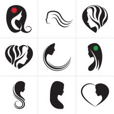 Set for Beauty company logo Vector N2