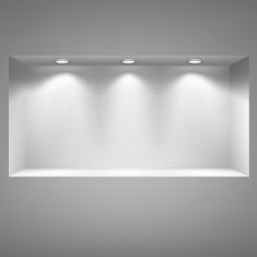 Gray niche for presentations N3