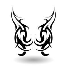 Hand Drawn Tribal Tattoo N16