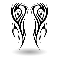 Hand Drawn Tribal Tattoo N17