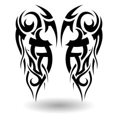 Hand Drawn Tribal Tattoo N18