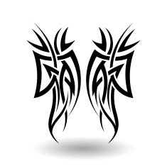 Hand Drawn Tribal Tattoo N19