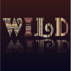 Abstract background with African motifs N2