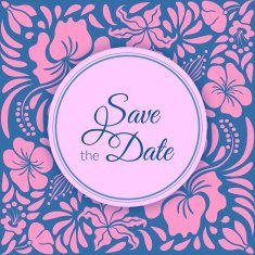 Save the date card N6