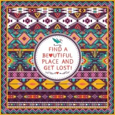 Hipster seamless aztec pattern