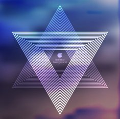 polygonal triangles and space background N43