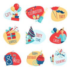 Party Emblems Set
