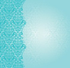 Fashionable retro turquoise invitation design