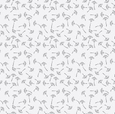 Hand Drawn dandelion Seamless Pattern N2