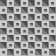 Seamless geometric pattern with cubes Vector illustration