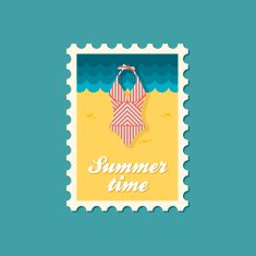 Swimsuit flat stamp N3