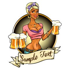 Pretty girl with beer N2