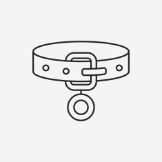 dog chains line icon N15