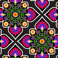 decorative pattern with folk elements