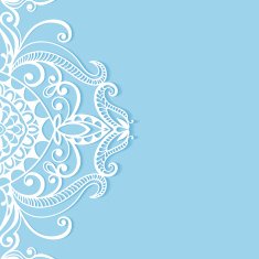 Lace Invitation Card floral and geometric background N5