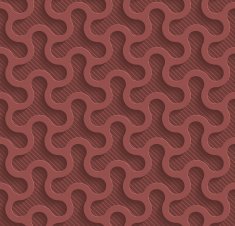 Marsala color vector seamless pattern with 3D effect N24