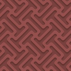 Marsala color vector seamless pattern with 3D effect N25