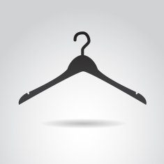 Hanger icon isolated on white background