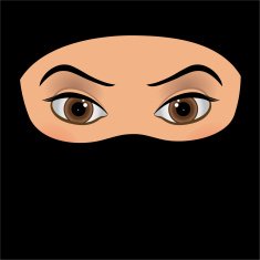 Religious Arabic Muslim Woman isolated on white background N3
