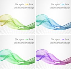 Abstract color wave design element N8