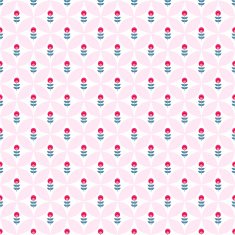 Paper Trendy Flat Flower Seamless Pattern Vector Illustration N23
